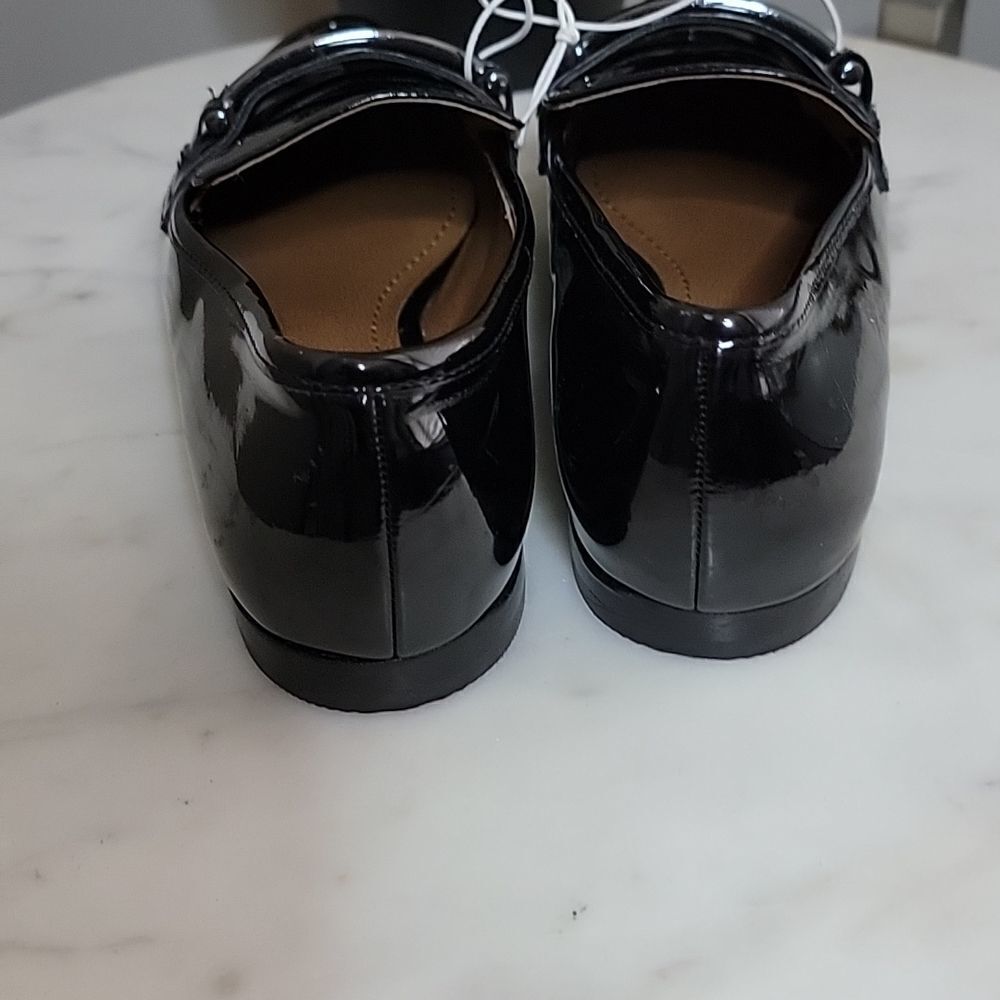 NWOT 14th and Union black patent slip on shoes - Picture 3 of 5